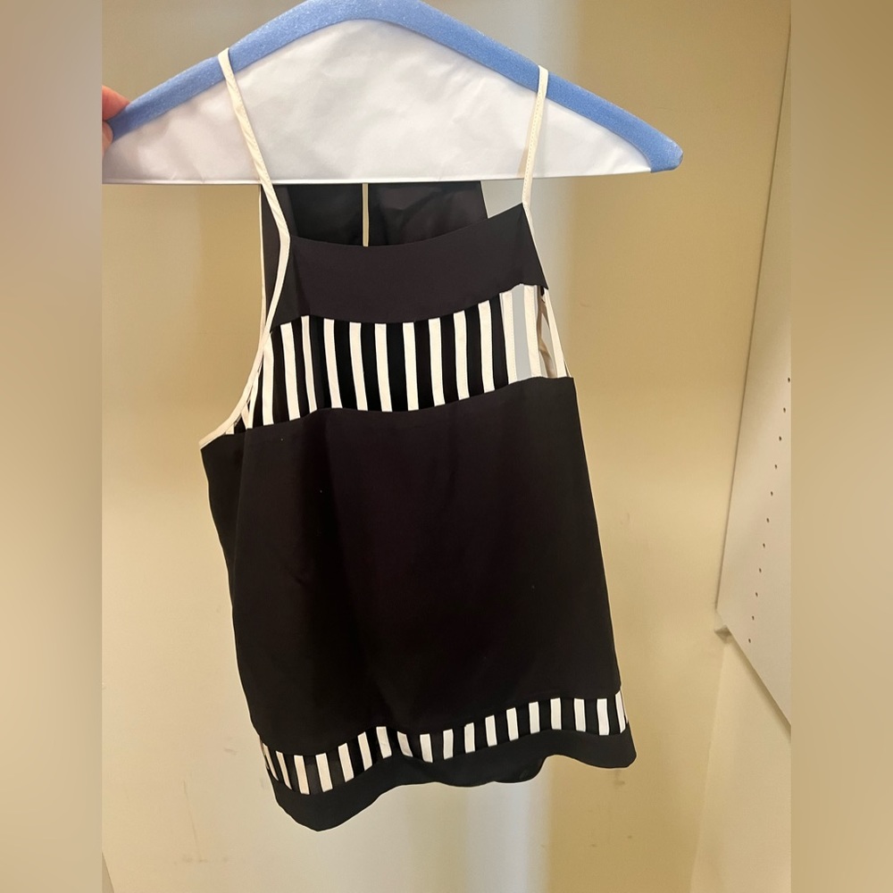 Parker Black and White Tank/Halter like top - small